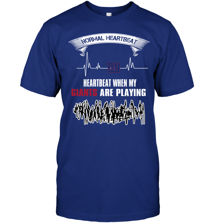 New York Giants "heartbeat" Fan T-Shirt